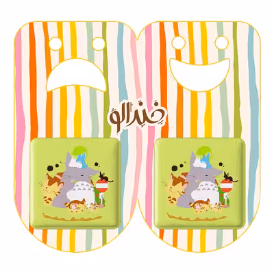 پیکسل خندالو مدل توتورو و ناتسوکی و می انیمه توتورو کد 12827 به همراه مگنت