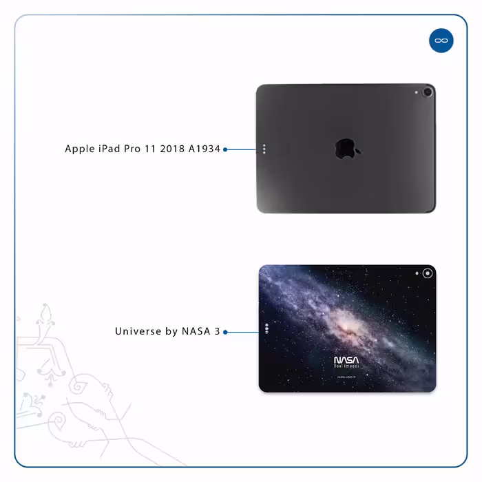 برچسب پوششی ماهوت مدل Universe-by-NASA-3 مناسب برای تبلت اپل iPad Pro 11 2018 A1934