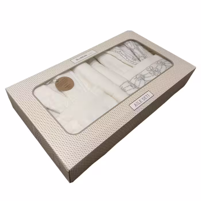 ست حوله پالتویی 6 پارچه ازدیلک مدل Nostalgia