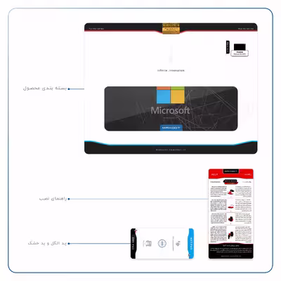 برچسب پوششی ماهوت مدل Microsoft-Logo مناسب برای تبلت هوآوی Matepad 10.4 2020 BAH3-L09