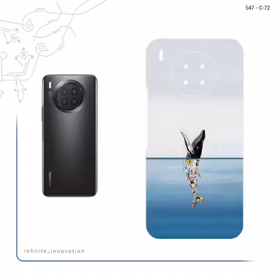 برچسب پوششی ماهوت مدل Collage of Sea Trash مناسب برای گوشی موبایل هوآوی Nova 8i