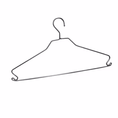 چوب لباسی الماس مدل قلاب دار کد YP-ES05 مجموعه 5 عددی
