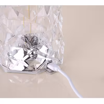 آباژور رومیزی مدل رز کریستالی 