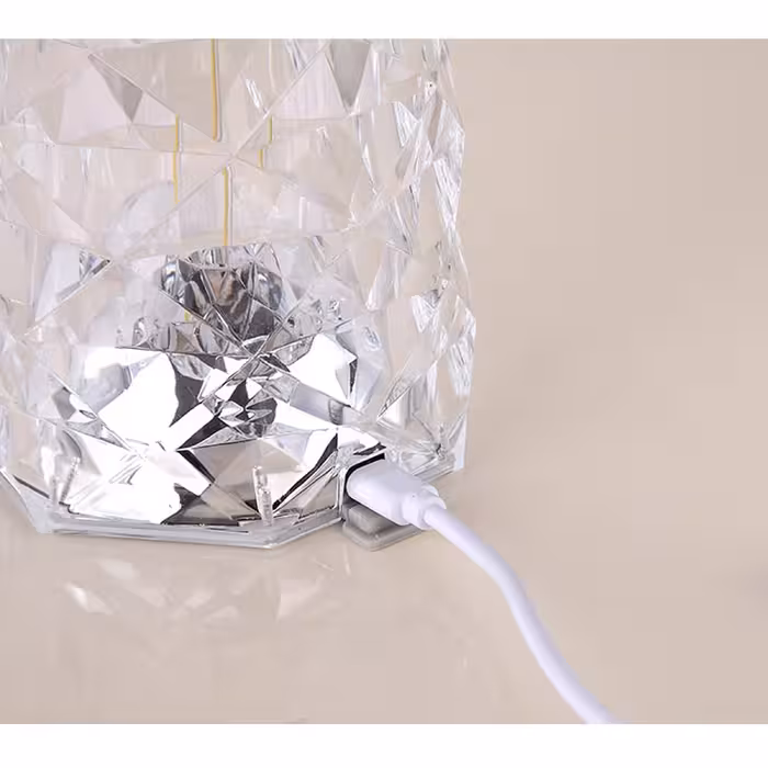 آباژور رومیزی مدل رز کریستالی 