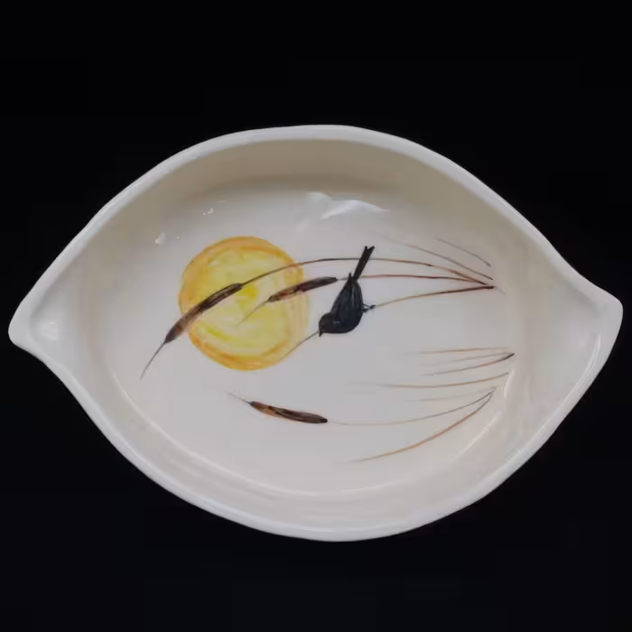 شکلات خوری سرامیکی هیوا طرح بته جقه مدل چکاوک کد 11025703