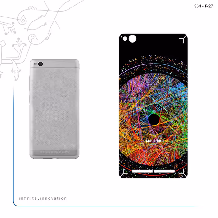 برچسب پوششی ماهوت مدل Mathematical Geometric Shape 2 مناسب برای گوشی موبایل شیائومی Redmi 3