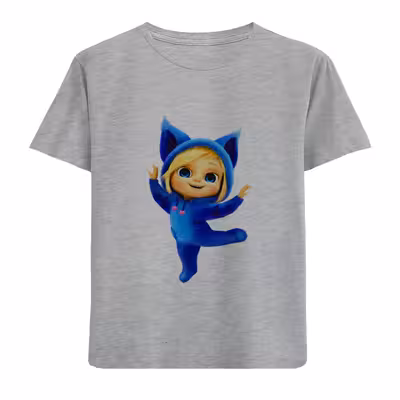 تی شرت آستین کوتاه بچگانه مدل دختر D210