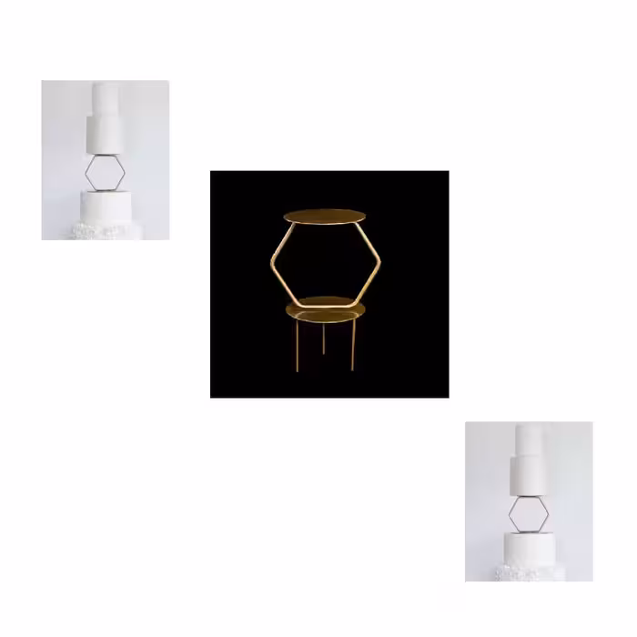 استراکچر زیره کیک به گز مدل شش ضلعی