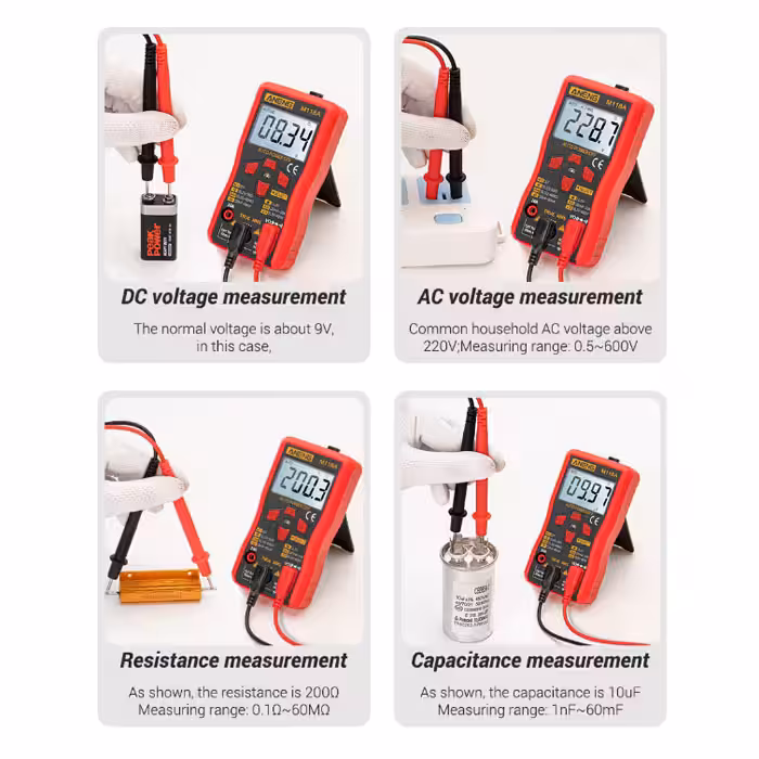 مینی مولتی متر دیجیتال ANENG مدل M118A 