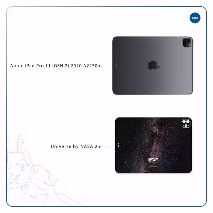 برچسب پوششی ماهوت مدل Universe-by-NASA-2 مناسب برای تبلت اپل iPad Pro 11 (GEN 2) 2020 A2230