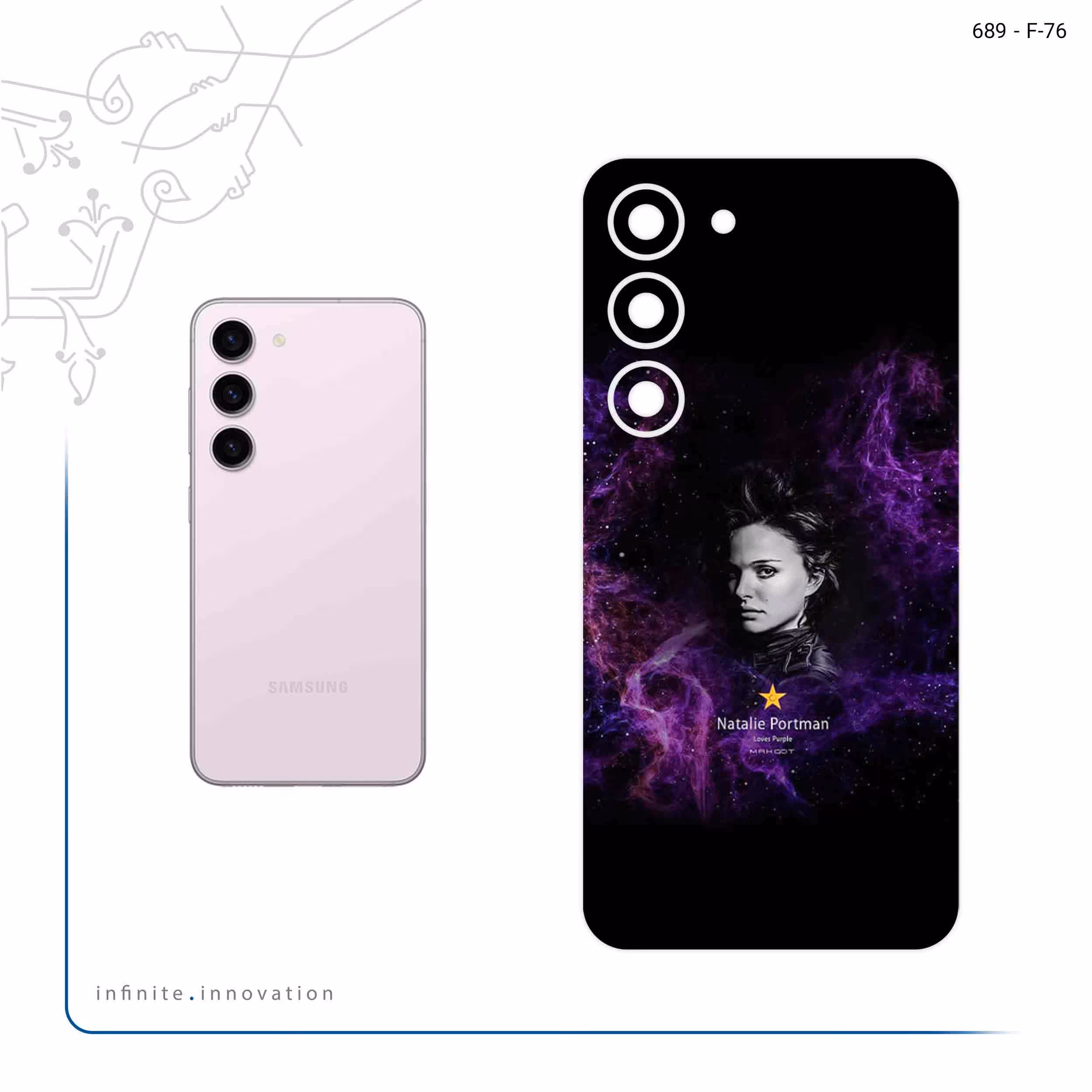 برچسب پوششی ماهوت مدل Natalie Portman مناسب برای گوشی موبایل سامسونگ Galaxy S23