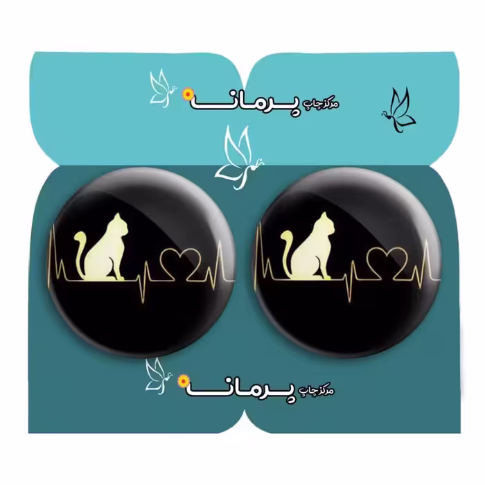 پیکسل پرمانه طرح گربه کد pm2n.4275 مجموعه 2 عددی