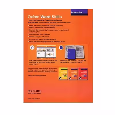 کتاب Oxford Word Skills Intermediate اثر Ruth Gairns and Stuart Redman انتشارات سپاهان