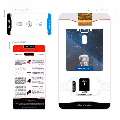 برچسب پوششی ماهوت مدل Morgan Freeman مناسب برای گوشی موبایل ایسوس Zenfone 3 Laser ZC551KL