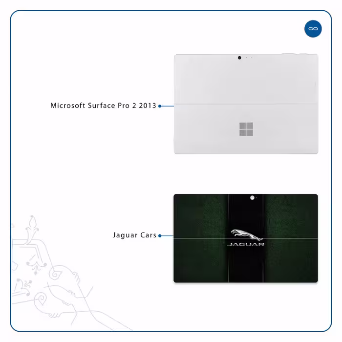 برچسب پوششی ماهوت مدل Jaguar Cars مناسب برای تبلت مایکروسافت Surface Pro 2 2013