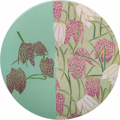 بشقاب دیوارکوب سفالی مدل باغ گل کد 2 مجموعه 3 عددی