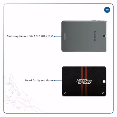 برچسب پوششی ماهوت مدل Need-for-Speed-Game مناسب برای تبلت سامسونگ Galaxy Tab A 9.7 2015 T555