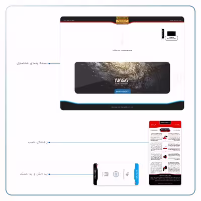 برچسب پوششی ماهوت مدل Universe-by-NASA-1 مناسب برای تبلت هوآوی Matepad 10.4 2020 BAH3-L09