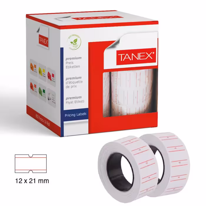 برچسب قیمت تانکس مدل پریمیوم بسته 6 عددی