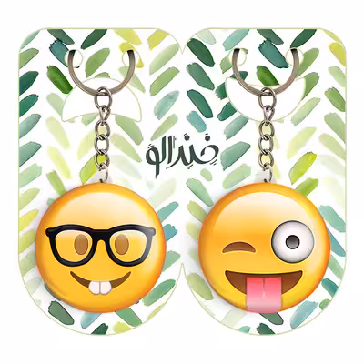 جاکلیدی خندالو مدل ایموجی کد 12901294 مجموعه 2 عددی