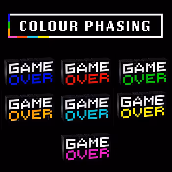 آباژور رومیزی مدل Game Over Light 8-Bit