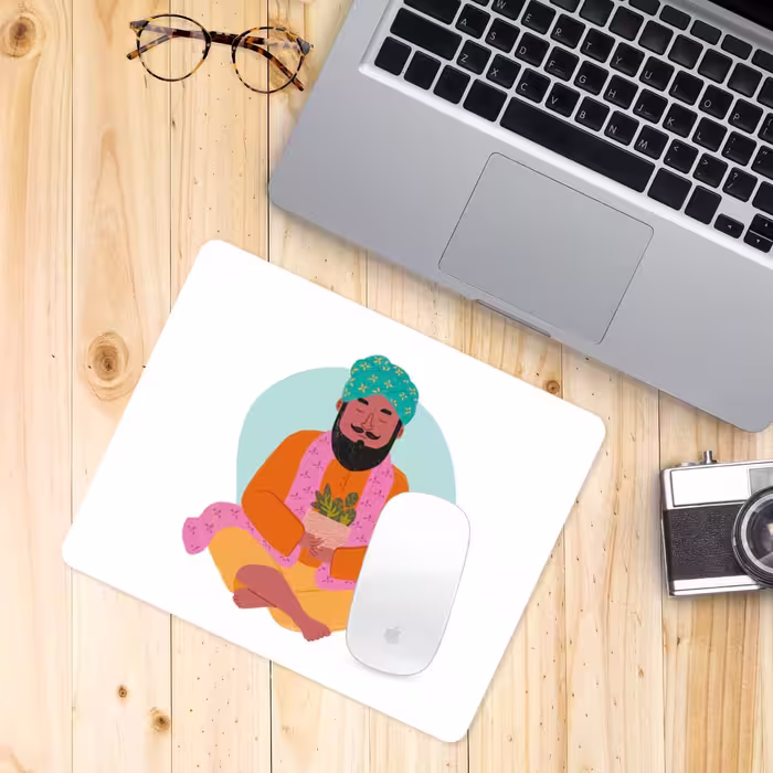 ماوس پد طرح مدیتیشن مدل H61