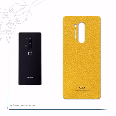 برچسب پوششی ماهوت مدل Mustard-Leather مناسب برای گوشی موبایل وان پلاس 8 Pro