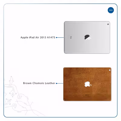برچسب پوششی ماهوت مدل Brown-Chamois-Leather مناسب برای تبلت اپل iPad Air 2013 A1475
