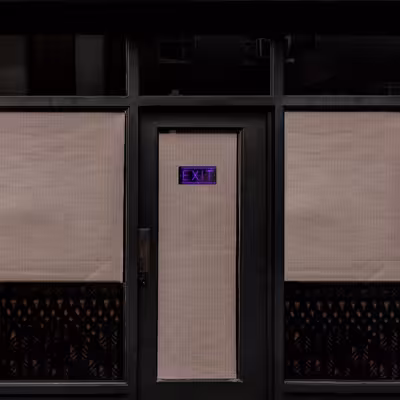 چراغ دیواری نئون دیزاین طرح Exit-BL_PR