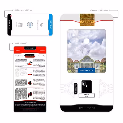 برچسب پوششی ماهوت مدل Eram garden مناسب برای گوشی موبایل نوکیا C31