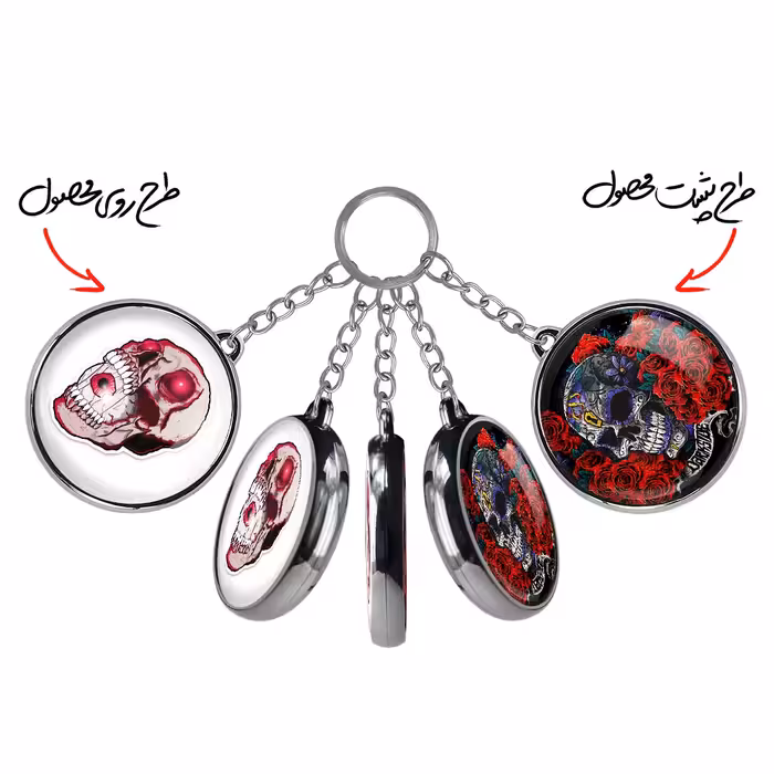 جاکلیدی خندالو طرح اسکلت مدل دوطرفه کد 12111212