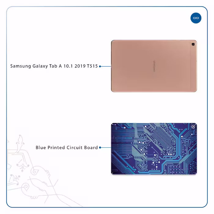 برچسب پوششی ماهوت مدل Blue Printed Circuit Board مناسب برای تبلت سامسونگ Galaxy Tab A 10.1 2019 T515