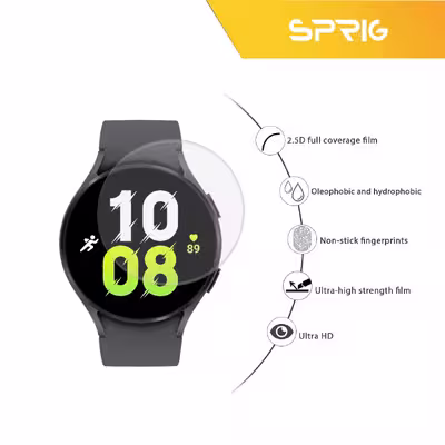 محافظ صفحه نمایش شیشه ای اسپریگ مدل SPG مناسب برای ساعت هوشمند سامسونگ Galaxy watch 5 Pro 45mm