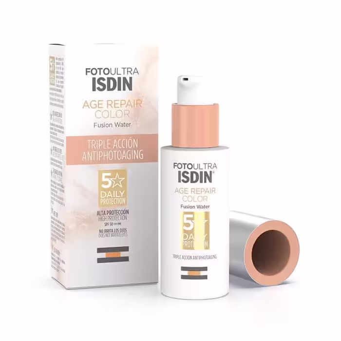 ضد آفتاب Age Repair فیوژن واتر ایزدین رنگی(50 میل) با خاصیت جوان سازی 100٪ اصل