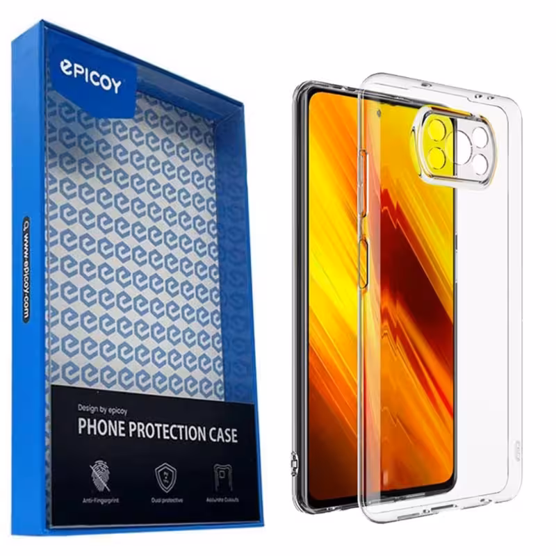 کاور اپیکوی مدل Transparent Clear مناسب برای گوشی موبایل پوکو X3