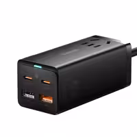 شارژر دیواری 65 وات بیسوس مدل 5پورت CCGAN65-1ACC | کالا مکس