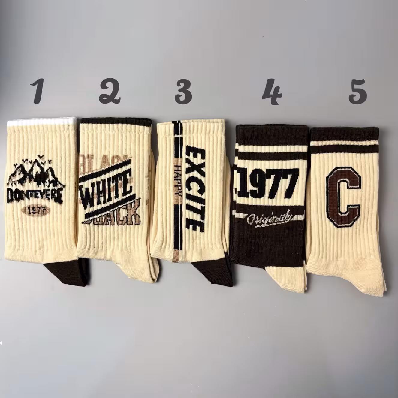 جوراب ساقدار الیت نوشته دار سری Excite