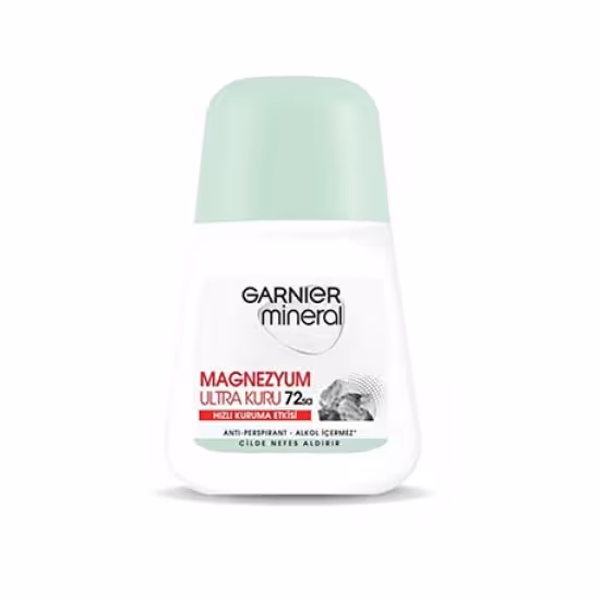 رول ضد تعریق زنانه گارنیه GARNIER مدل MAGNEZYUM ULTRA KURU حجم 50 میل