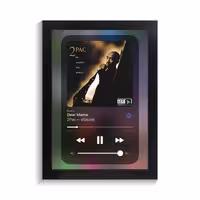 تابلو خواننده طرح موزیک پلیر dear mama توپاک کد PF-20604