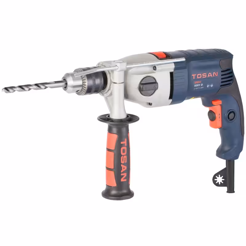 دریل چکشی گیربکسی 13 میلی‌متر 1050 وات آچاری سری پلاس مدل 0081D