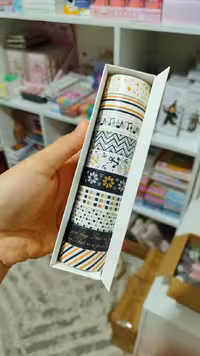 واشی ده حلقه سفید مشکی