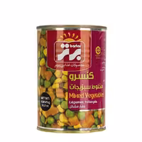 کنسرو مخلوط سبزیجات برتر 420 گرمی