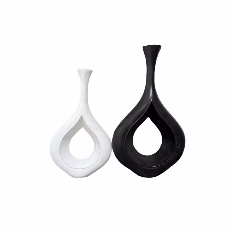 گلدان دکوری مدل اشکی کد 58 بسته 2 عددی