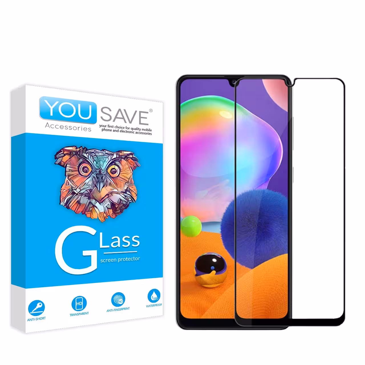 گلس تمام صفحه یوسیو مناسب برای گوشی سامسونگ Galaxy A31