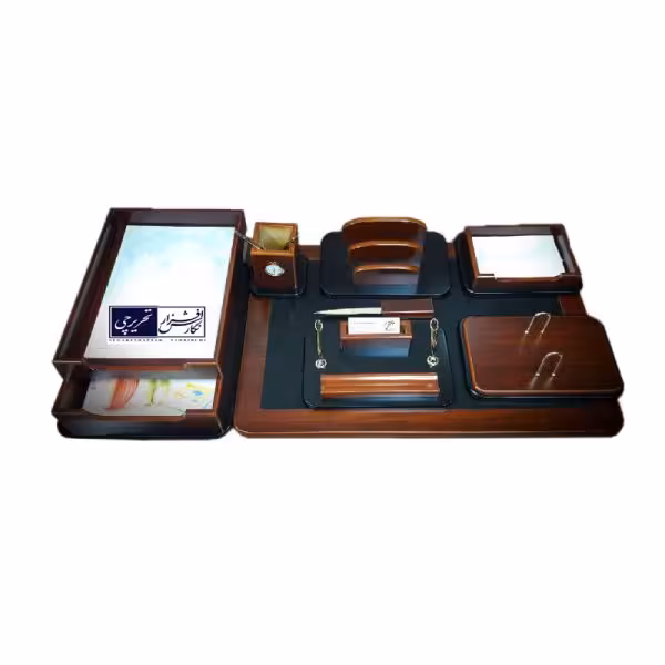 سرویس رومیزی مدیریتی طرح چرم - کد 108