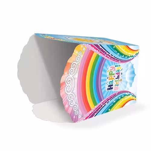 پفیلا خوری تم رنگین کمان بسته 10عددی