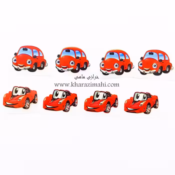 برچسب حرارتی طرح ماشین قرمز (کد57)