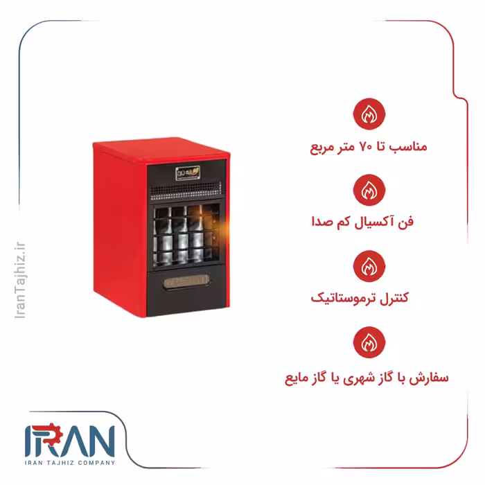 هیتر گازی ایران هیتر مدل IR-H 618