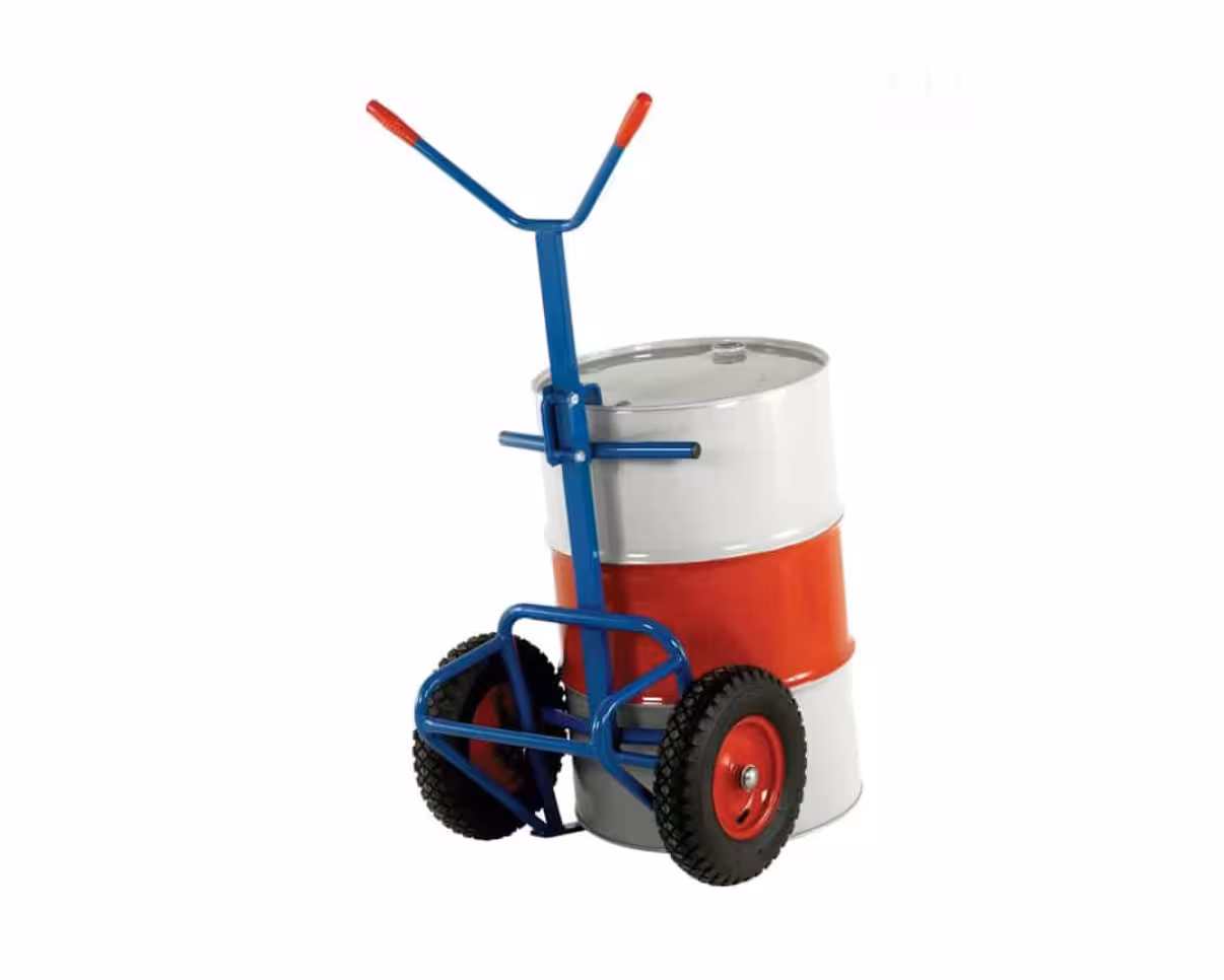 چرخ دستی حمل بشکه با لاستیک فرغونی_وزن 13 کیلوگرم تحمل بار تا 300 کیلوگرم