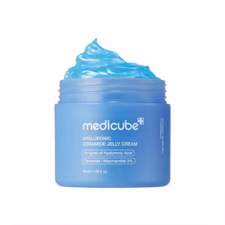 ژل کرم هیالورونیک اسید و سراماید مدی کیوب Medicube Hyaluronic Ceramide Jelly Cream